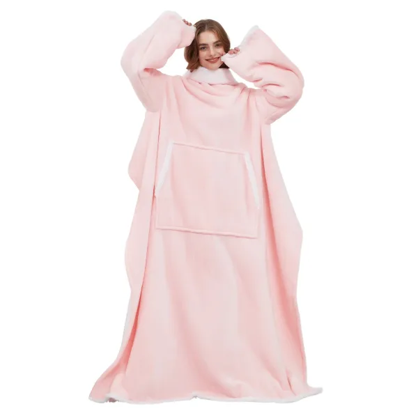 plaid cocooning géant rose