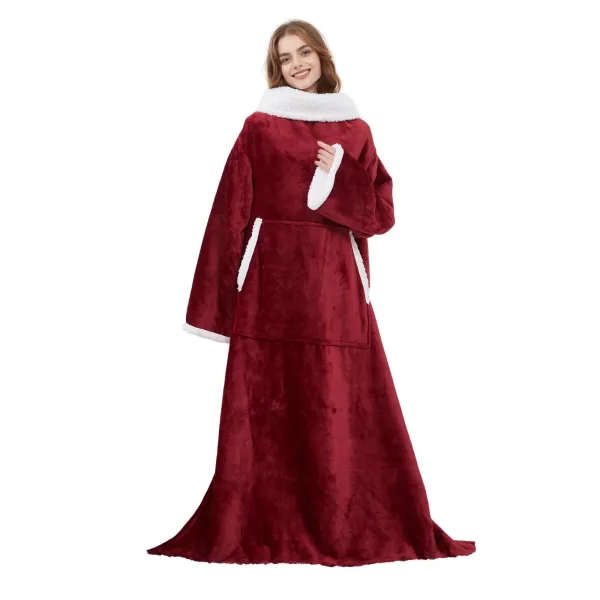 plaid cocooning géant rouge