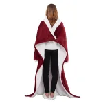 plaid confortable géant en rouge