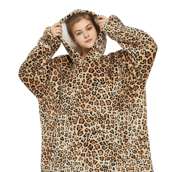 plaid léopard pour se réchauffer