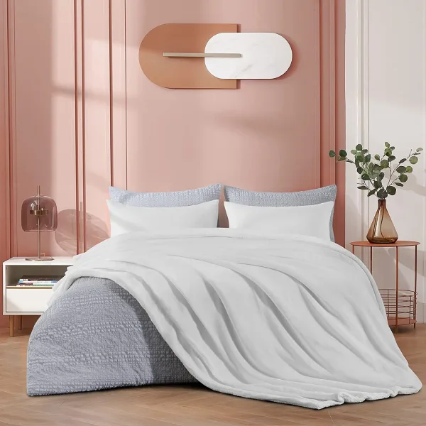 plaid polaire Blandine blanc