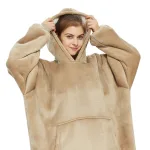 plaids en polaire beige