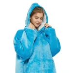 plaids turquoises avec manches