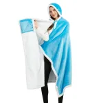 poncho bleu azur confort et style