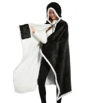 poncho en polaire pour femme