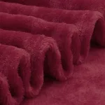 Couverture Plaid Polaire Bordeaux