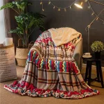 Plaid Cachemire & Laine Multicolore