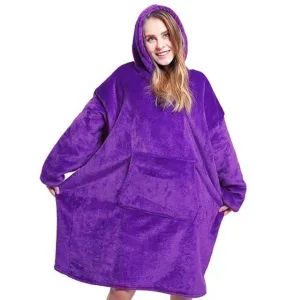 Plaid Sweat à Capuche Violet
