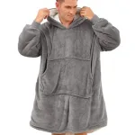Pull Plaid Homme Gris