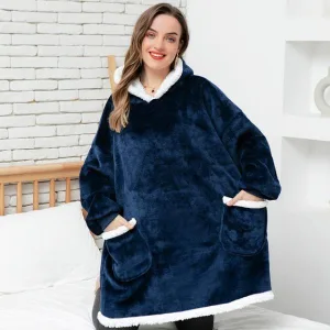 Pull Plaid Femme Bleu Marine