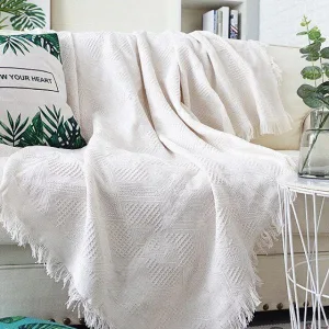 Plaid BohèMe Blanc