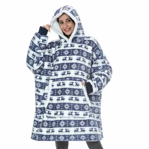 Pull Plaid Femme NoëL Bleu
