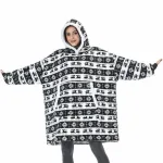 Pull Plaid Femme NoëL Noir