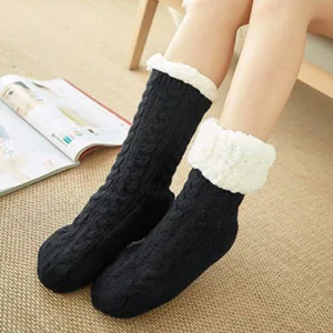 Chausson Chaussette Femme Noir