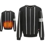 pull chaud rayé