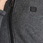 pull chauffant à fermeture zippée