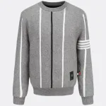 pull chauffant rayé