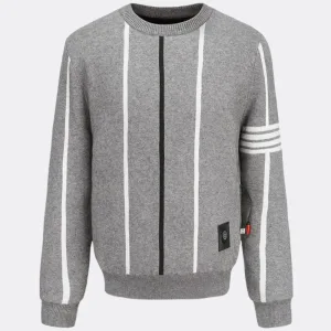 pull chauffant rayé