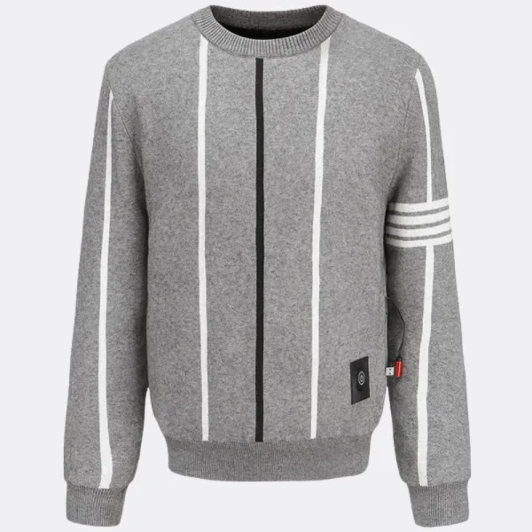 pull chauffant rayé