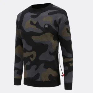 pull chauffant USB imprimé camouflage