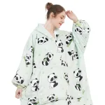 pull confortable panda à capuche