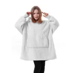 pull en polaire pour enfant gris
