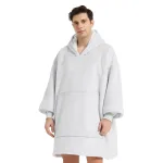 pull plaid blanc argent