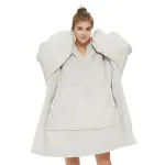 pull plaid blanc argent femme