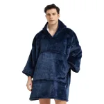 pull plaid bleu homme