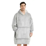 pull plaid gris clair homme