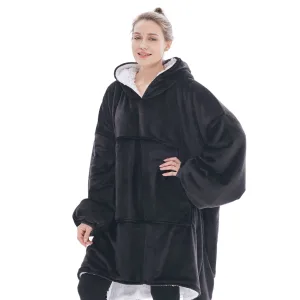 pull plaid noir femme à capuche