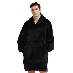 pull plaid noir homme à capuche