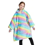 pull plaid polaire enfant à capuche