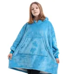 pull plaid polaire enfant avec capuche