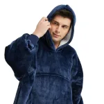 pull polaire homme à capuche