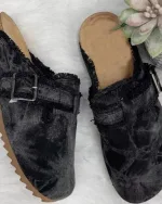 sabots en cuir femme