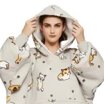 sweat à capuche chat polaire