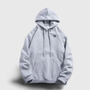 sweat à capuche chauffant USB gris