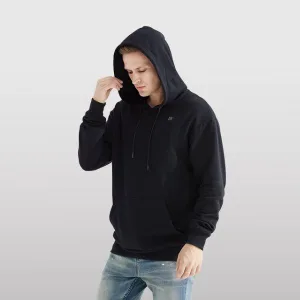 sweat à capuche chauffant USB pour hommes et femmes noir
