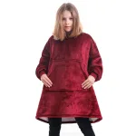 sweat à capuche enfant en plaid