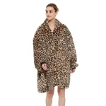 sweat à capuche léopard pour femme