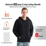 sweat à capuche USB unisexe