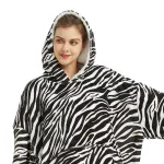sweat à capuche zèbre