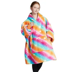 sweat plaid enfant aurore boréale