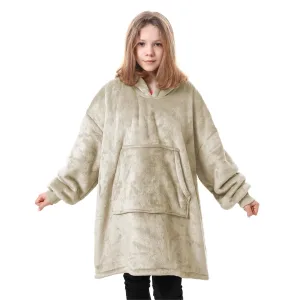 sweat plaid enfant beige