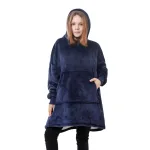 sweat plaid enfant bleu