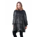 sweat plaid enfant gris