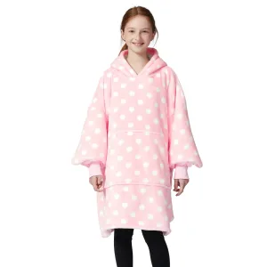 sweat plaid enfant rose à pois