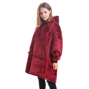 sweat plaid enfant rouge