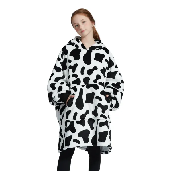 sweat plaid enfant vache